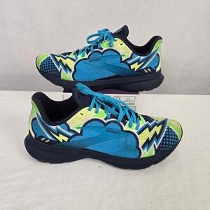 Brooks Launch 8 Running Shoes Brave Like Gabe Women's 10.5 B Blue Yellow Bolt